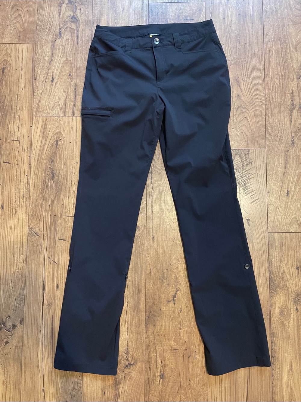 Eddie Bauer Black Straight-Leg Outdoor Pants